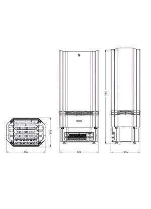 Saunum SPA SESSION Sheath colour: black / 6kw