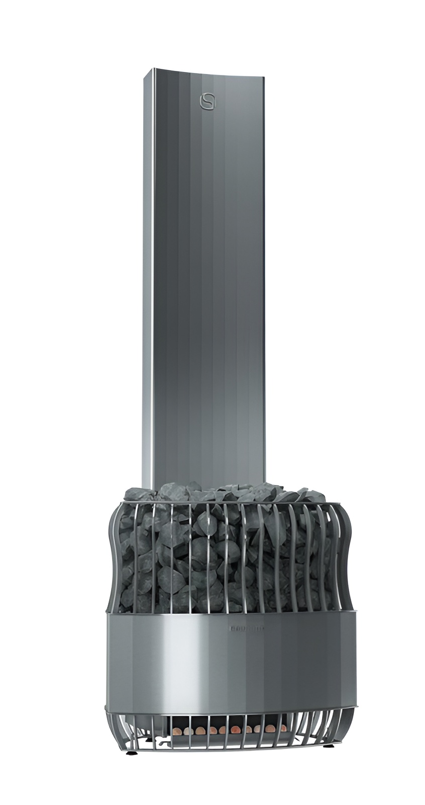 Saunum LUXERY Stainless steel shell / anthracite matt / 12 Kw