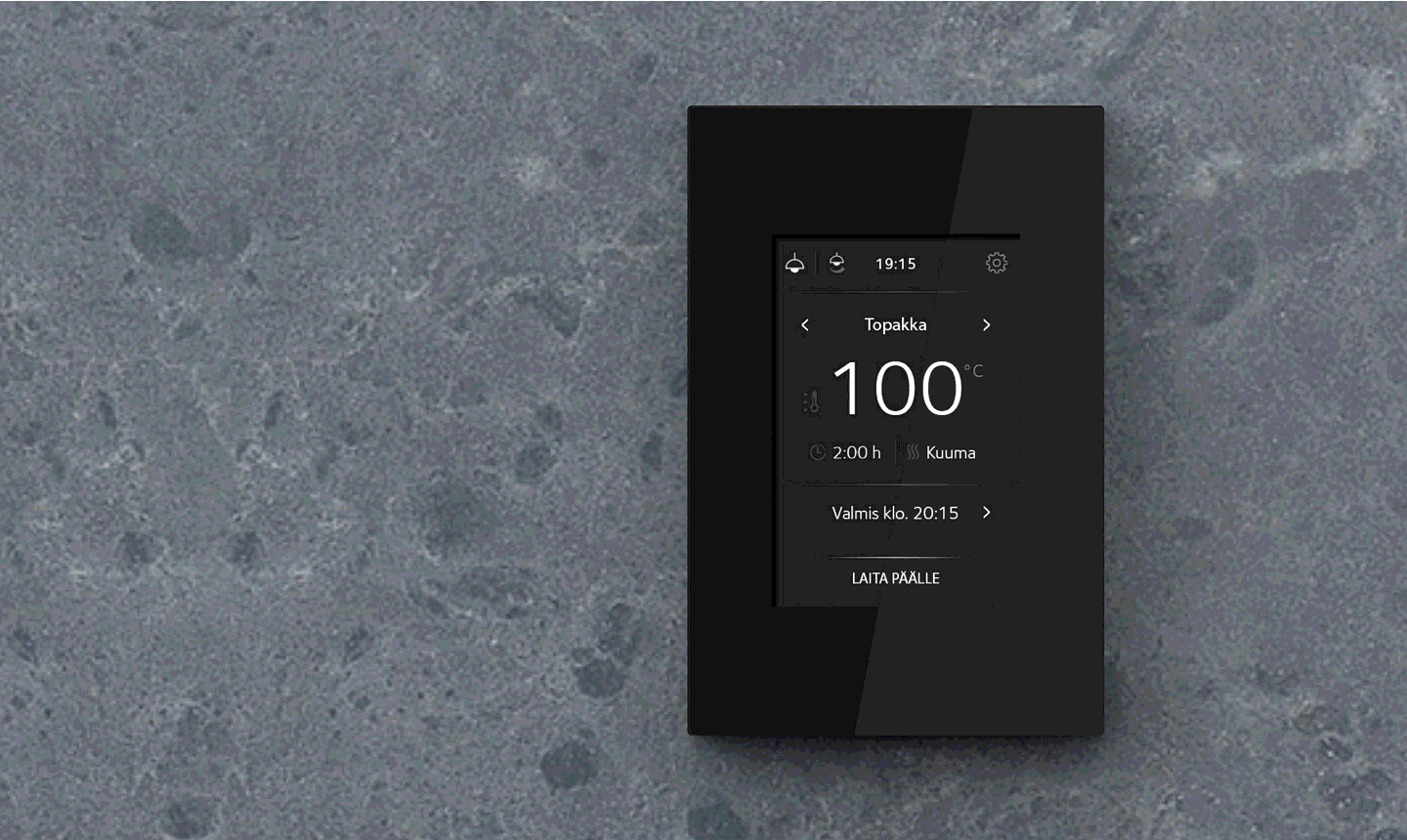 Wi-Fi Tulikivi Sauna Control Panel (Black)
