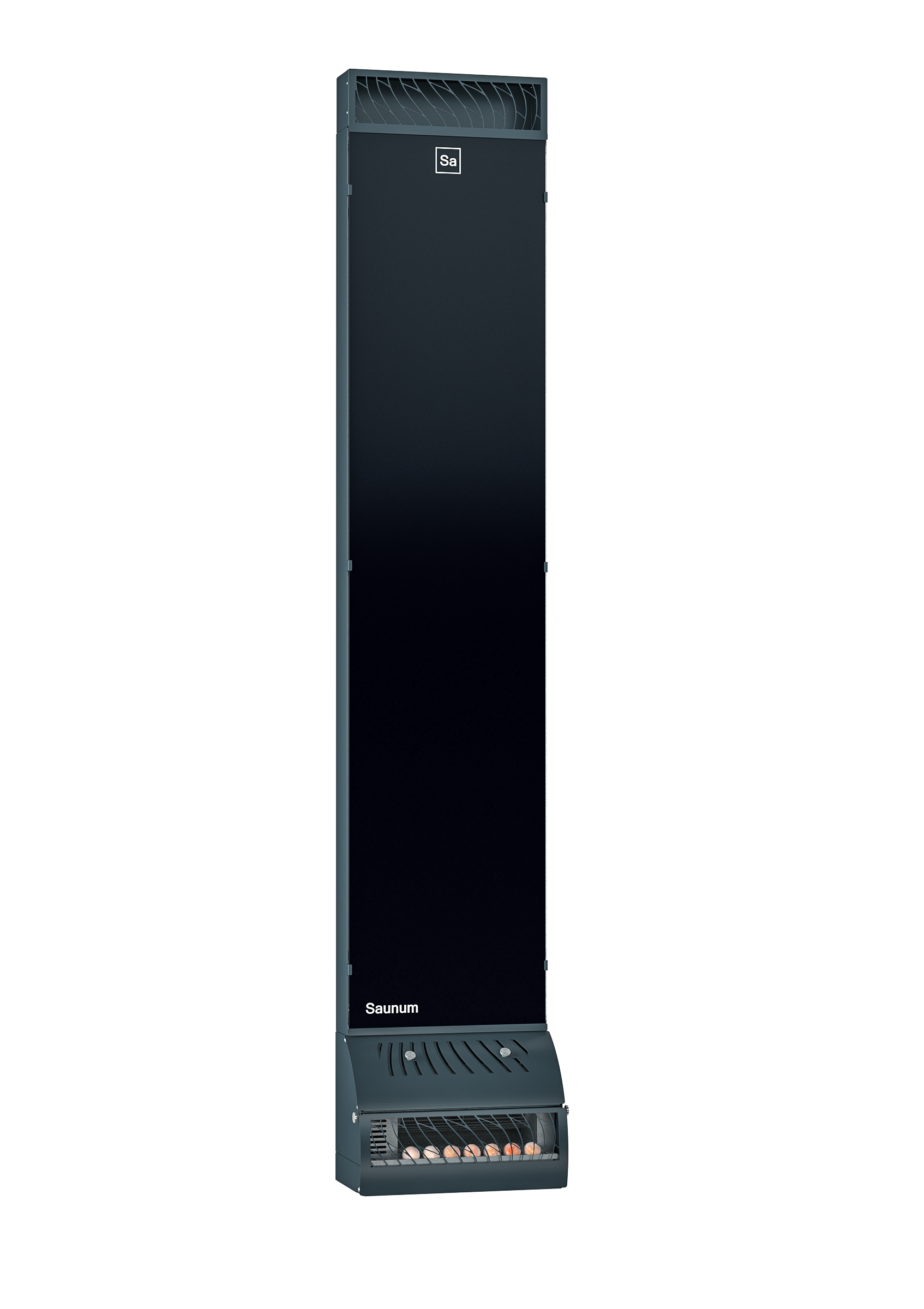 Air conditioner Saunum BASE / Shell colour: anthracite mat / black glass