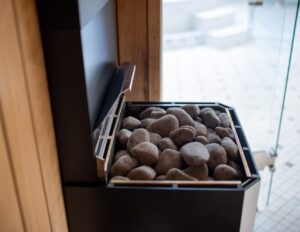 Saunum Pro EXPERIENCE Sheath colour: black, anthracite / 12kW