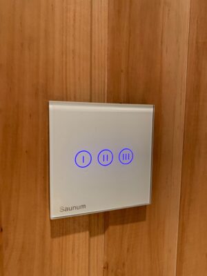 Air conditioner Saunum BASE S + External touch control panel, Colour: White - 4745090012408