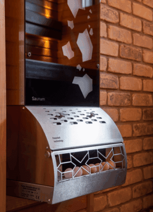 Air conditioner Saunum BASE / Shell colour: anthracite matt / patterned glass / white LED backlight