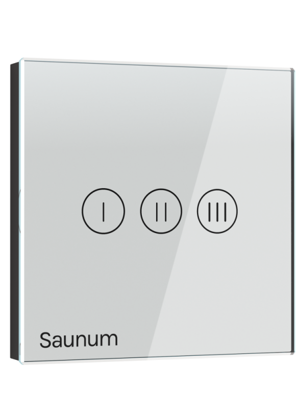 Air conditioner Saunum BASE S + External touch control panel, Colour: White - 4745090012408