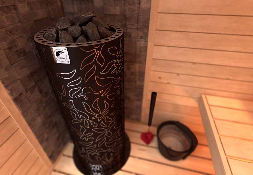 SAWO DRAGONFIRE SERIES Heaterking Round black NS