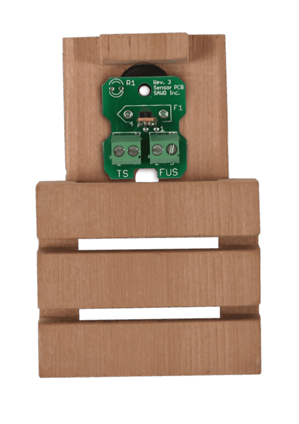 Temperature sensor with fuse